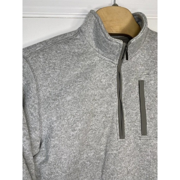 Eddie Bauer Mens Radiator 1/4 Zip Pullover Fleece Jacket Size 2XL Grey - Picture 3 of 9